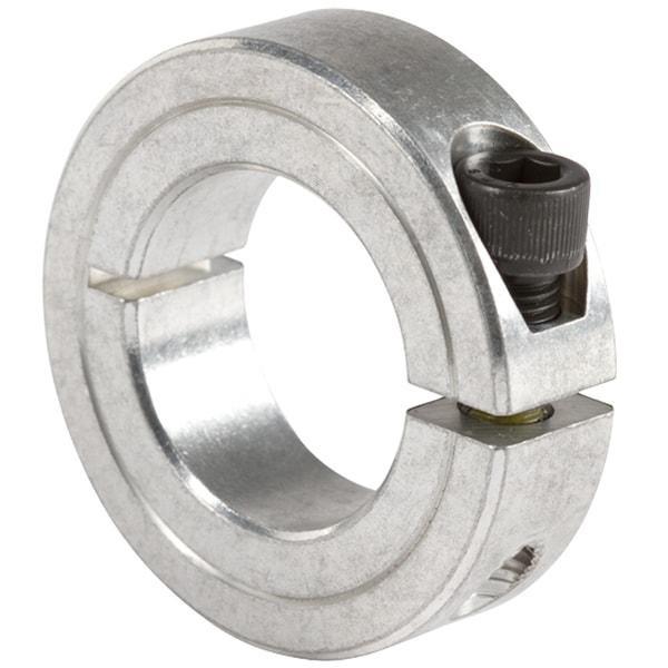 Global 1/2" ID Split Clamp Collar, Al G1SC050A Zoro